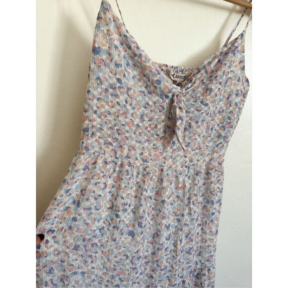 Nanette Lepore Strappy Tiered Watercolor Midi Dress size - Picture 5 of 9